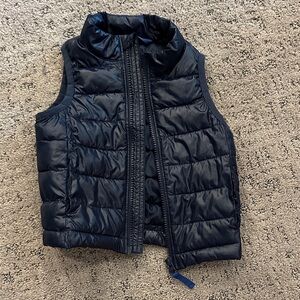 Kids Navy Quilted Puffer Vest - Brand Unspecified